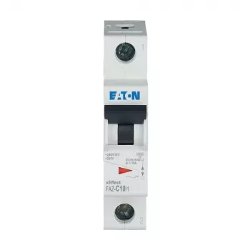Eaton FAZ-C10/1 vezetékvédő kapcsoló, 1 pólusú, C karakterisztika, 10 A, 240/415 V AC 278557