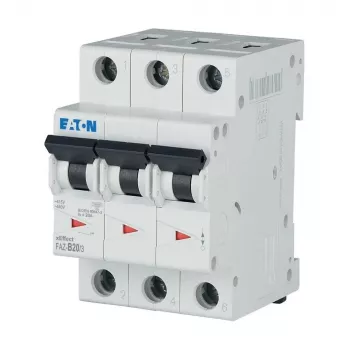 Eaton FAZ-B20/3 kismegszakító, 3-pólusú, B típus, 20 A, 278848