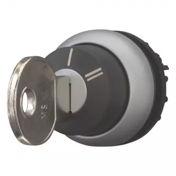 Eaton M22-WRS-X95 kulcsos választókapcsoló-hajtás, 3 állású, reteszelő, fekete műanyag előlap, X95 kulcs 228026