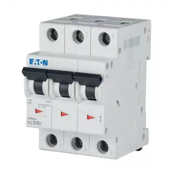 EATON FAZ-D16/3 kismegszakító 16A 3 pólusú D karakterisztika 6kA 278896