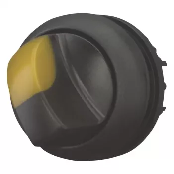 Eaton M22S-WLKV-Y választókapcsoló-hajtás, 3 állású, forgatógomb, fekete, műanyag előlap 284543