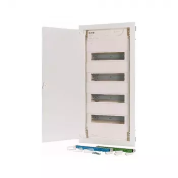 Eaton KLV-48HWP-F süllyesztett elosztószekrény, 4 sor, 48 modul, fehér acélajtó 178812