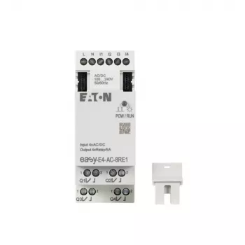 Eaton easyE4 PLC I/O bővítőmodul, 4 digitális bemenet, 4 relékimenet EASY-E4-AC-8RE1