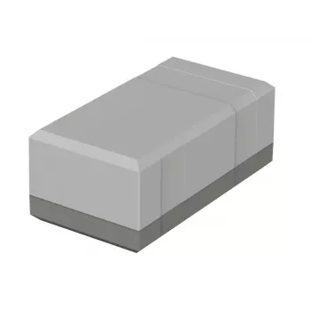Bopla EG 1250 Desktop Enclosure, 125 x 67 x 50 mm, Polystyrene, Light Grey RAL 7035 32125002