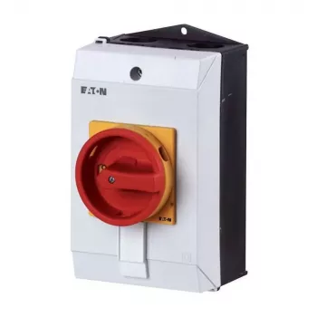 Eaton T0-4-15682/I1/SVB 6 pólusú bütykös kapcsoló 20A 690V AC piros/sárga fogantyúval 207161