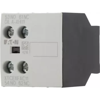 Eaton DILA-XHI11 276421 segédérintkező blokk, 45 x 117 x 68 mm, -25 és 60 °C között, fekete/fehér