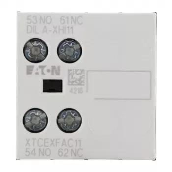 Eaton DILA-XHI11 276421 segédérintkező blokk, 45 x 117 x 68 mm, -25 és 60 °C között, fekete/fehér