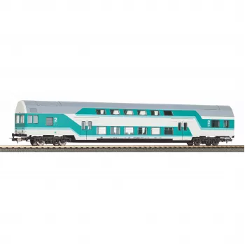 PIKO 53109 H0 emeletes vezérlőkocsi DBmq 776 mentazöld DR IV. korszak