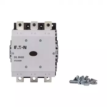 Eaton DILM400/22 RA250 teljesítménykontaktor, 3 pólusú, 200 kW AC-3, 400 A, 250 V AC tekercs, 2NO+2NC 208209