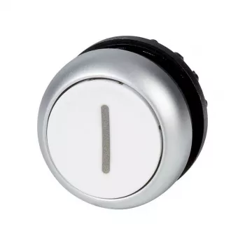Eaton M22-D-W-X1 nyomógombos kapcsoló, fekete/fém/fehér 216611