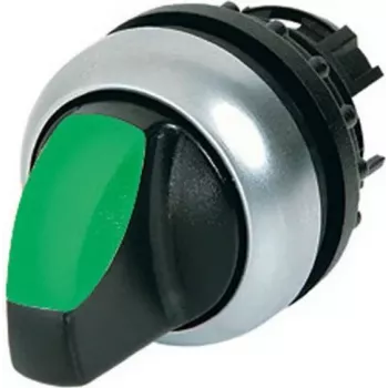 Eaton M22-WRLK-G világító választógomb, 2 állású, reteszelő, fekete/zöld/ezüst 216827
