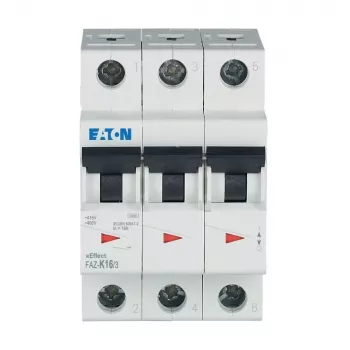 Eaton FAZ-K16/3 16 A 3-pólusú kismegszakító K-karakterisztikával 278911