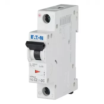Eaton FAZ-C2/1-DC kismegszakító, 1-pólusú, 2 A, C-karakterisztika, 220 V DC, 10 kA 279122