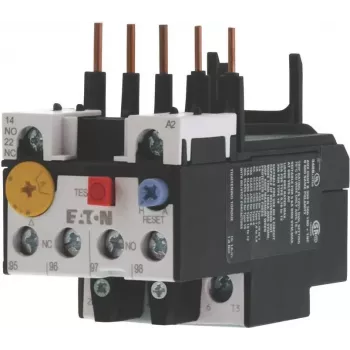 Eaton ZB12-16 termikus túlterhelés-relé, 12-16 A, 600 V AC, 3 pólusú, 10A osztály, csavaros csatlakozók, fekete/fehér 290168