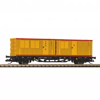 PIKO TT 47729 konténeres lapos kocsi 2x 20ft konténerrel, PIKO Rail Service