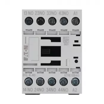 Eaton DILA-40 segédkontaktor, 4 NO, 230 V AC tekercs, csavaros csatlakozók