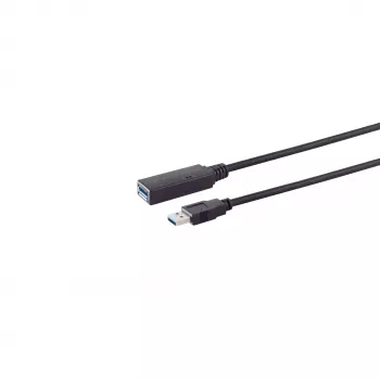 S/CONN maximum connectivity aktív USB-C–USB-A hosszabbító kábel, USB 3.0, 5 Gbps, 5 m 13-39055