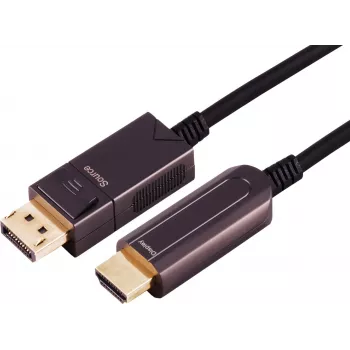 S/CONN maximum connectivity 30-20485 optikai DisplayPort–HDMI-A adapterkábel, 4K60, 30 m