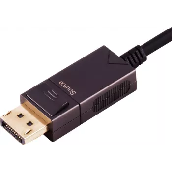 S/CONN maximum connectivity 30-20485 optikai DisplayPort–HDMI-A adapterkábel, 4K60, 30 m