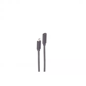 ShiverPeaks BS13-44025 USB 3.2 USB-C hosszabbítókábel, dugó–aljzat, 1 m