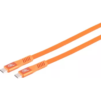 S CONN MAXIMUM CONNECTIVITY USB-C töltőkábel, 3.2, 240W, narancssárga, 4 m (14-77407)