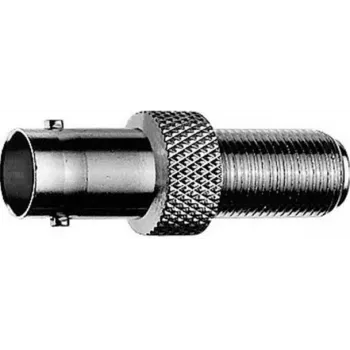 Telegärtner J01008A0021 BNC-aljzat–aljzat beépítési adapter, 50 Ohm, nikkelzett sárgaréz, fekete