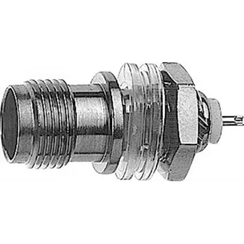 Telegärtner TNC beépített aljzat, szigetelt, 50 ohm, forrasztós csatlakozás, nikkel/arany (J01011A0013)