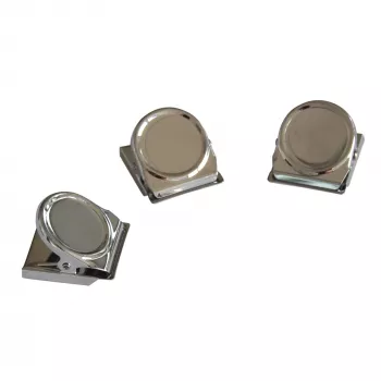 FRANKEN HMC35 mágneses klipsz, 40 x 35 mm, 500 g tartóerő, ezüst