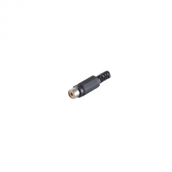 S CONN maximum connectivity RCA csatlakozóhüvely aljzat–aljzat, fekete 51500-S