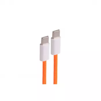 shiverpeaks USB-C töltőkábel 2.0, 60W, narancssárga, textil, 0,5m (BS14-21017)