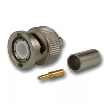 Telegärtner BNC crimp dugó 50 ohm RG-58 C/U számára, nikkel/arany, 4 GHz J01000L1255Z