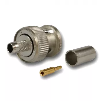 Telegärtner BNC crimp dugó 50 ohm RG-58 C/U számára, nikkel/arany, 4 GHz J01000L1255Z