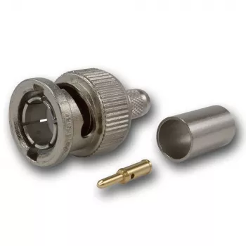 Telegärtner BNC crimp dugó G02 75 ohm RG-59B/U-hoz, UG-1789/U, dugó, 5 darabos csomag J01002A1288Y