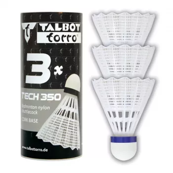 TALBOT TORRO Tech 350 Medium nejlon tollaslabda, fehér/kék, 1 darab 479112