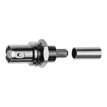 Telegärtner J01001A0083 BNC kábel beépített aljzat, crimp, G05, 50 ohm, RG-223/U-hoz