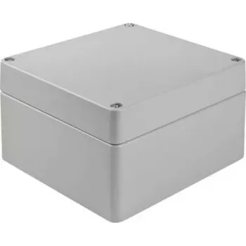 Bopla A 127 univerzális ház, 180 x 180 x 101 mm, alumínium, ezüstszürke (RAL 7001) (01127000.H)