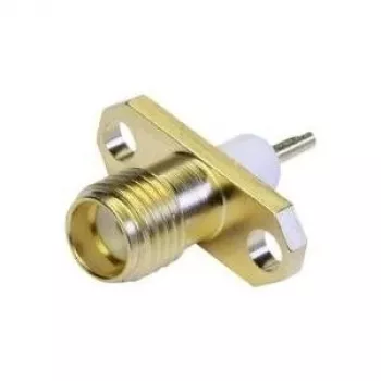 Telegärtner SMA beépíthető aljzat Z28 karimával, arany (standard) - 5 darab (J01151A0631)