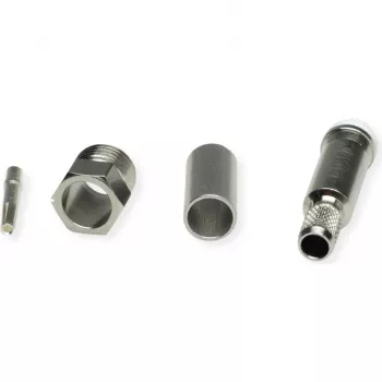 TELEGÄRTNER TEGA J01701A0007Z FME kábelaljzat crimp RG58C/U 50 Ohm nikkel/arany