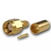 Telegärtner SMA kábeldugó crimp/forraszt G01, RG-58C/U, arany, 1 darab (J01150A0041Z)