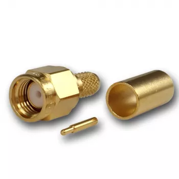 Telegärtner SMA kábeldugó crimp/forraszt G01, RG-58C/U, arany, 1 darab (J01150A0041Z)
