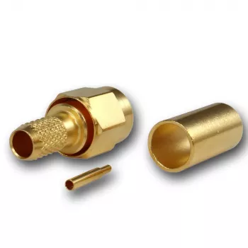 Telegärtner SMA kábeldugó crimp/forraszt G01, RG-58C/U, arany, 1 darab (J01150A0041Z)