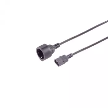 S CONN MAXIMUM CONNECTIVITY IEC C14-CEE 7/3 adapterkábel, 1mm², UPS, 0,3 m 09-07305