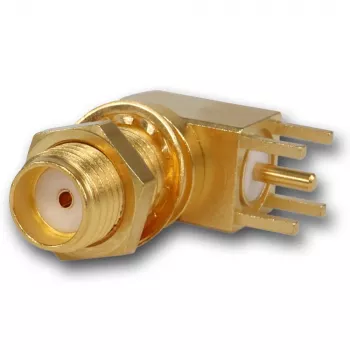 Telegärtner SMA szögletes beépíthető aljzat, 50 Ohm, aranyozott, Z25/Z55 J01151A0201Z