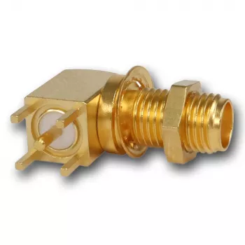 Telegärtner SMA szögletes beépíthető aljzat, 50 Ohm, aranyozott, Z25/Z55 J01151A0201Z