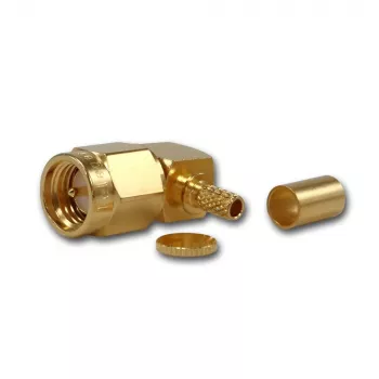 Telegärtner SMA szögletes crimp dugó G08 kábelhez (RD-316), aranyozott