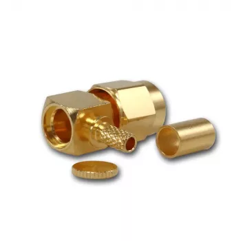 Telegärtner SMA szögletes crimp dugó G08 kábelhez (RD-316), aranyozott