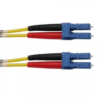 TELEGÄRTNER LC-LC egymódusú OS2 duplex patch kábel, 5 m, sárga