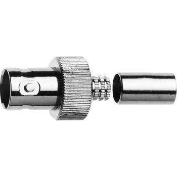 Telegärtner BNC aljzat crimp csatlakozó 75 Ohm, crimp/crimp, G41 kábelcsoporthoz (0,6/2,8-4,7 mm), 5 darab J01003A0048
