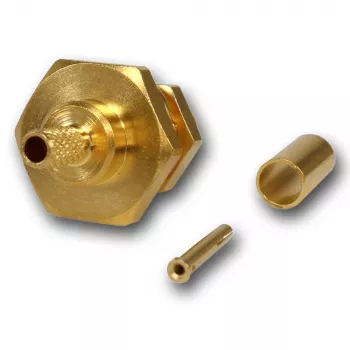 Telegärtner SMA aljzat crimp beépített aljzat RG-316/U-hoz, aranyozott, 50 Ohm, DC-6 GHz J01151A0001Z