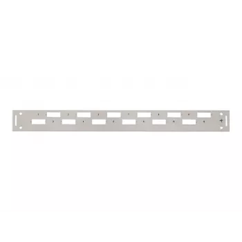 TELEGÄRTNER H02025A0356 1U 19 inch rack előlap, szürke RAL 7035